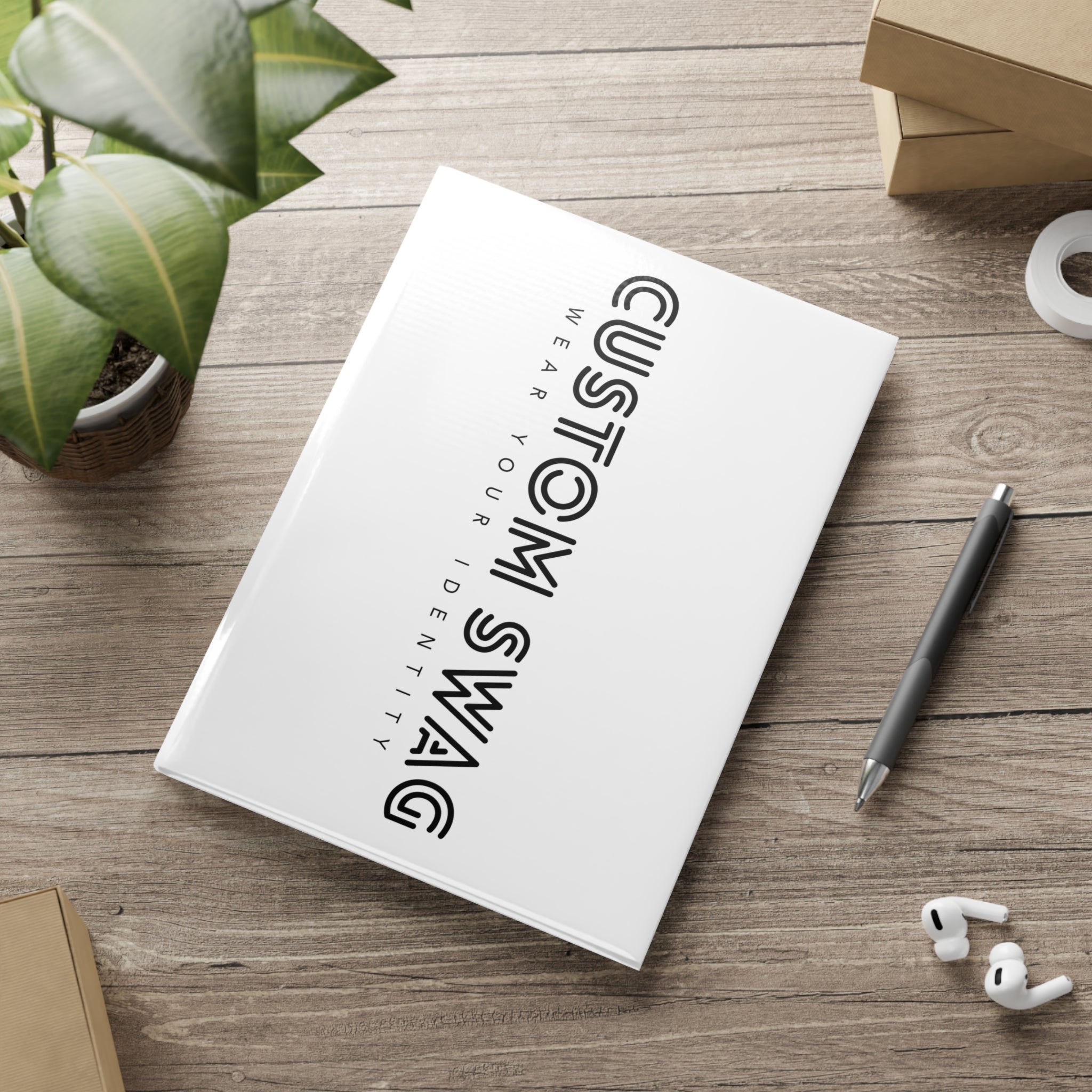 Custom Swag Hardcover Notebook — 
