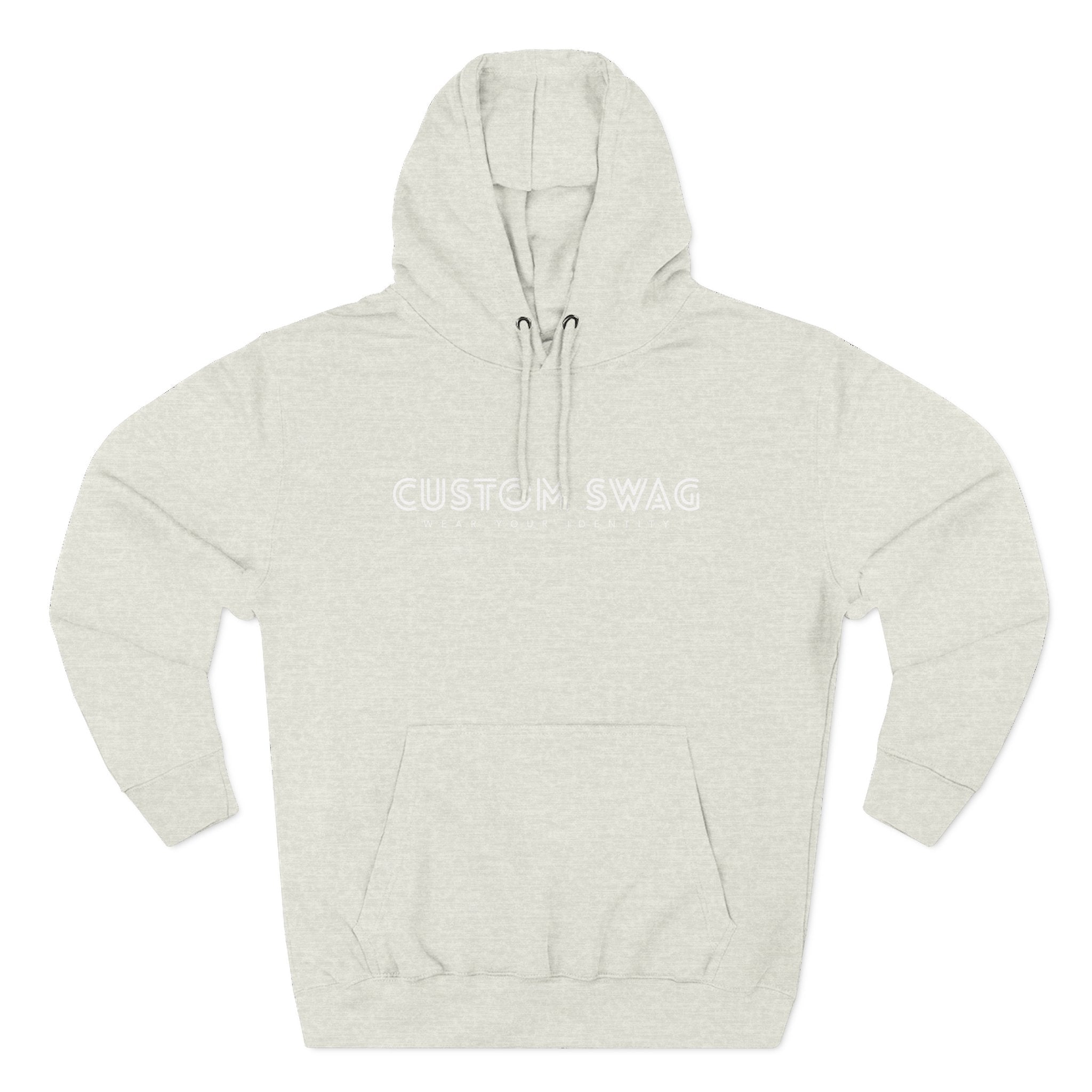 Three-Panel Fleece Hoodie — Cozy Layered Pullover