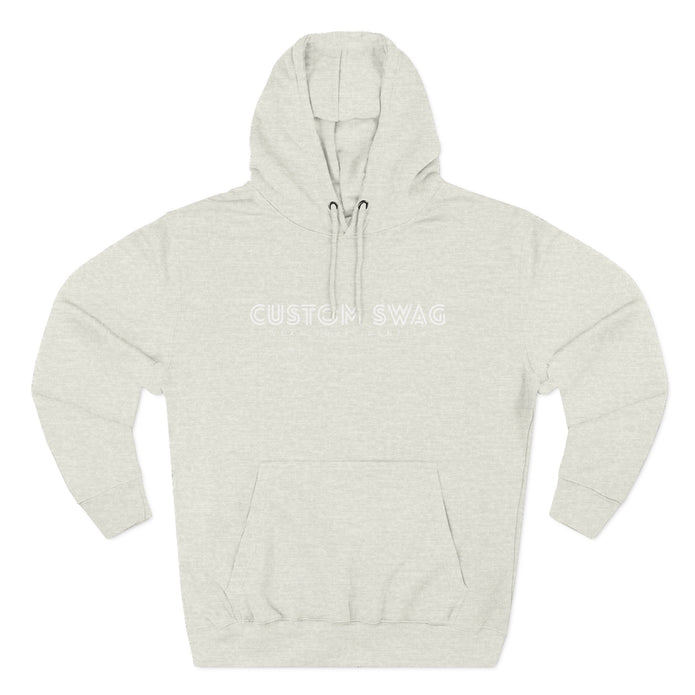 Three-Panel Fleece Hoodie — Cozy Layered Pullover