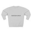 Custom Swag Crewneck Sweatshirt — Minimal Retro Logo Pullover