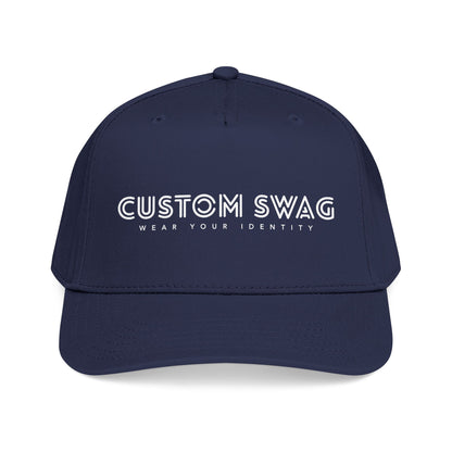 Custom Swag Mid-Profile Baseball Cap — "Wear Your Identity" Embroidered Hat