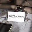 Business Cards — Minimal Black & White Vertical Custom Swag Cards