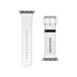 Custom White Leather Watch Band — Engraved 
