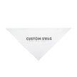 Custom Swag Pet Bandana — Personalized White Triangle Dog & Cat Accessory