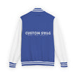 Retro Gamer Letterman Jacket - 'CUSTOM SWAG' Chest Logo Varsity Jacket