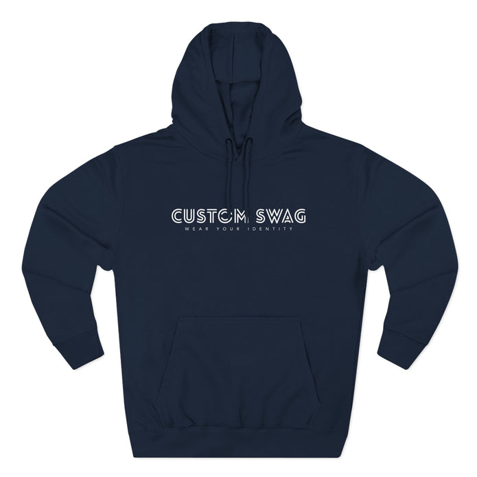 Three-Panel Fleece Hoodie — Cozy Layered Pullover