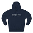 Three-Panel Fleece Hoodie — Cozy Layered Pullover