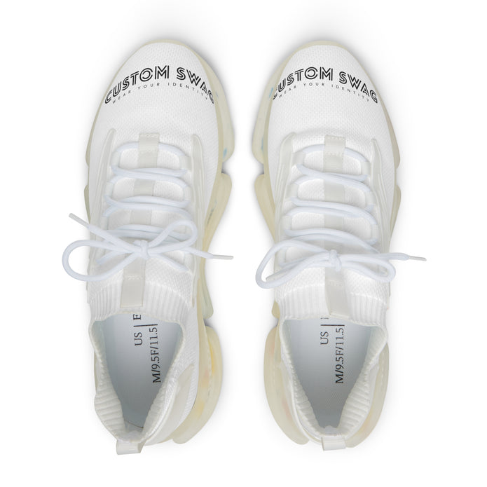 Mesh Sneakers — Lightweight Men’s Athletic Shoes with 'Custom Swag' Text