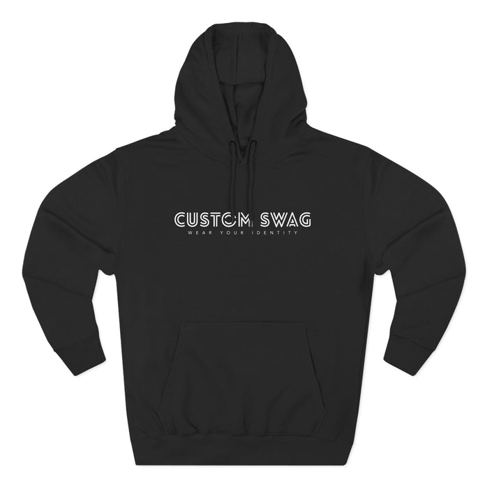 Three-Panel Fleece Hoodie — Cozy Layered Pullover
