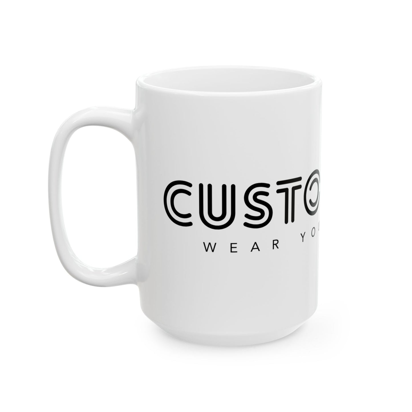 Custom Logo Ceramic Mug (11oz, 15oz) – Personalized Branding Coffee Cup