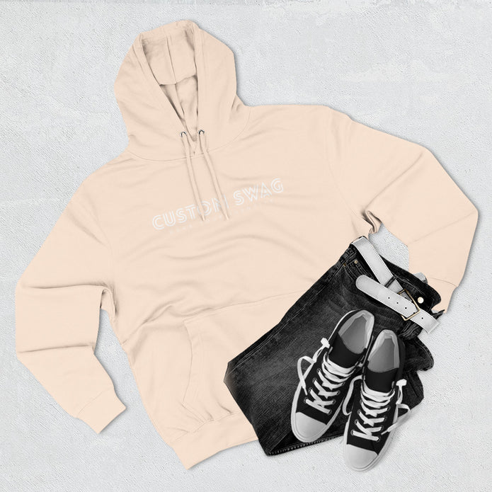 Three-Panel Fleece Hoodie — Cozy Layered Pullover