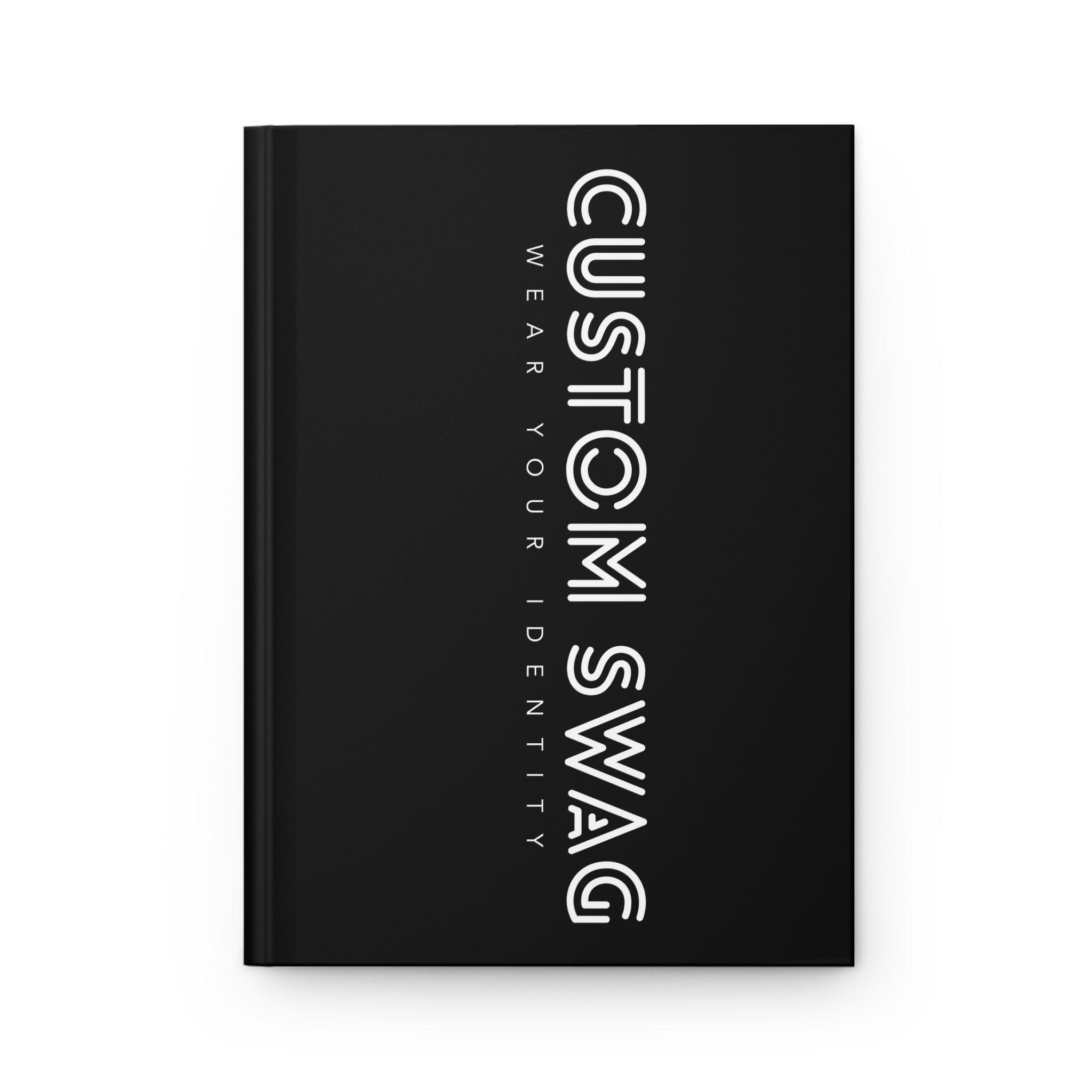 Hardcover Journal – Personalized Vertical Logo Note book | Custom Swag: Wear Your Identity™