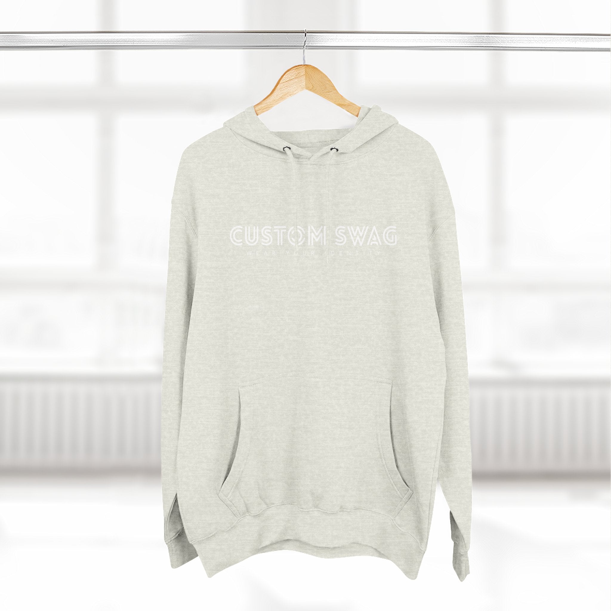 Three-Panel Fleece Hoodie — Cozy Layered Pullover