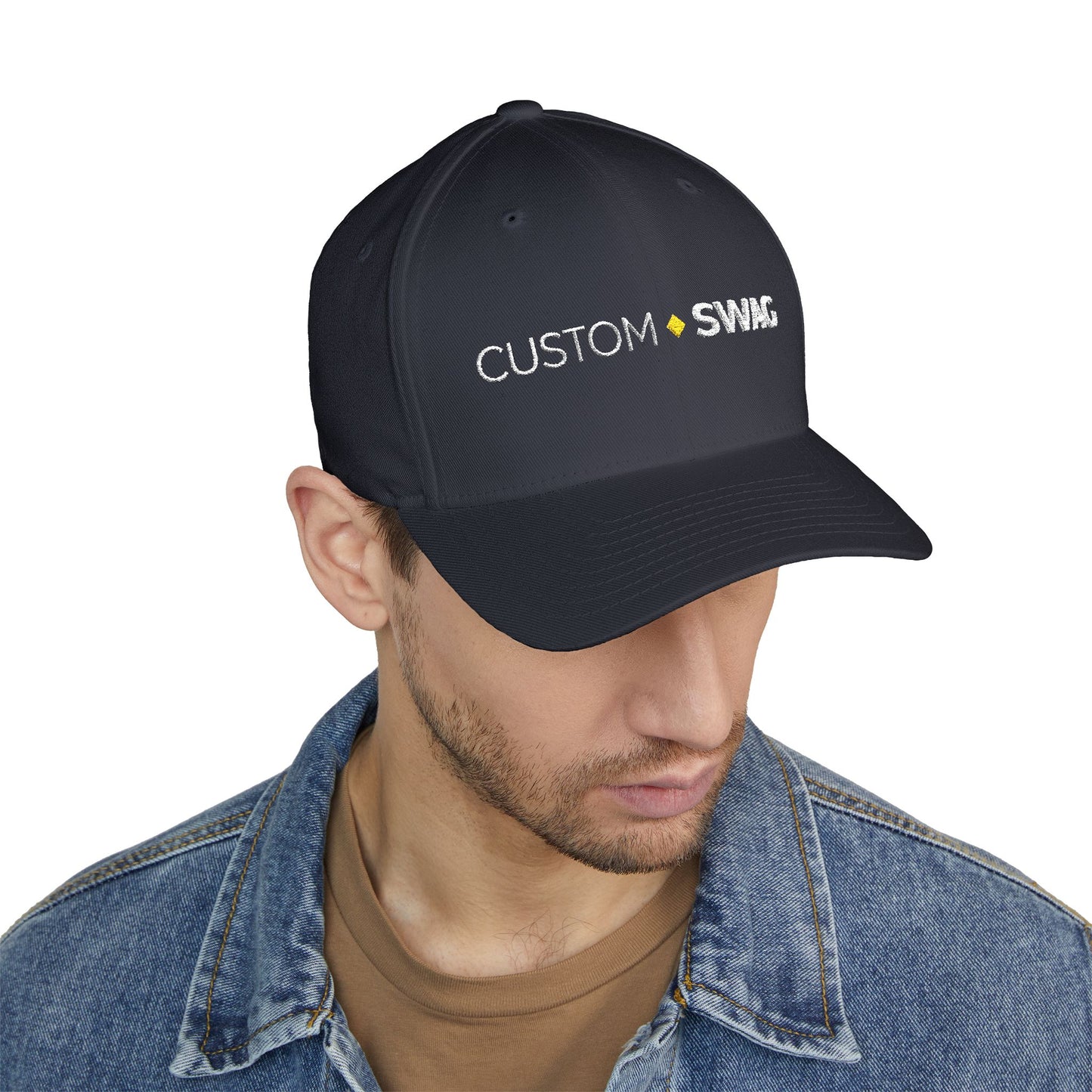 Embroidered 'Custom Swag' Structured Cap