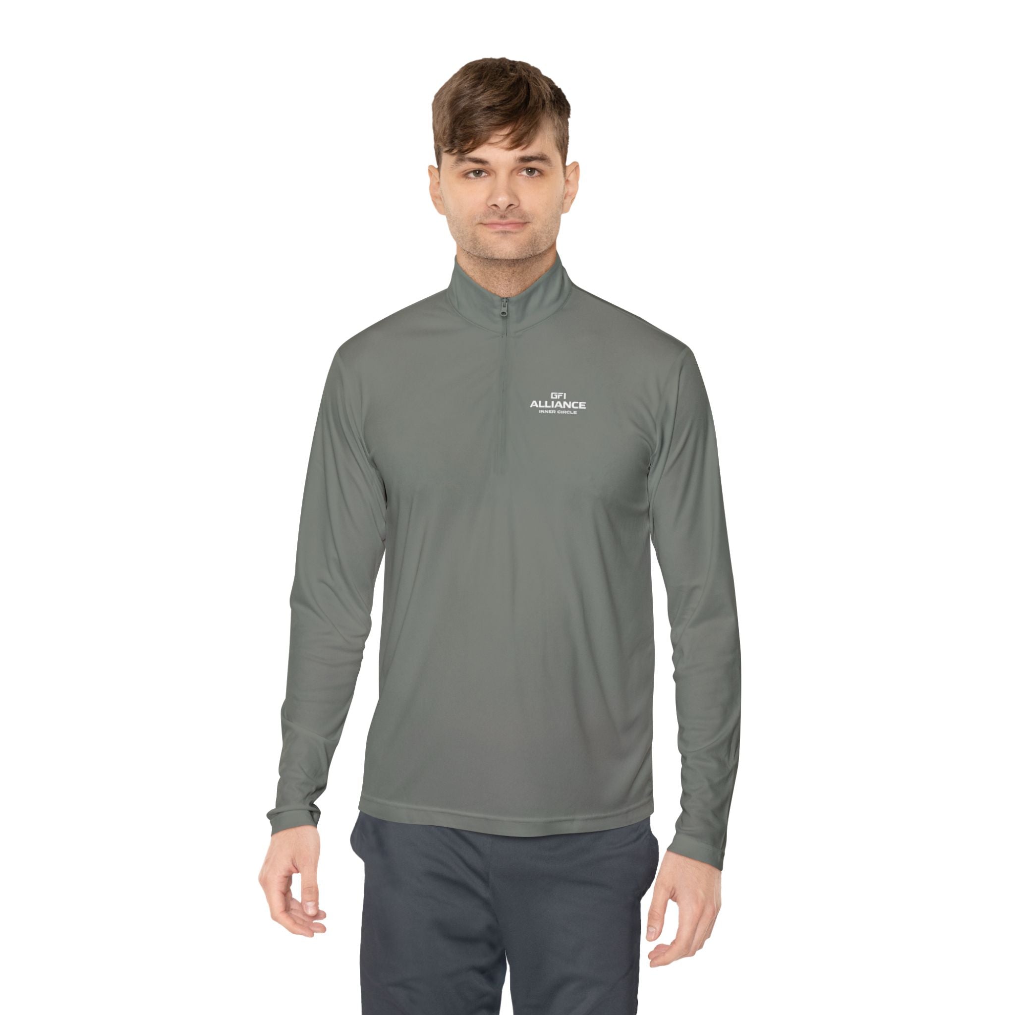 Classic White Quarter-Zip Pullover