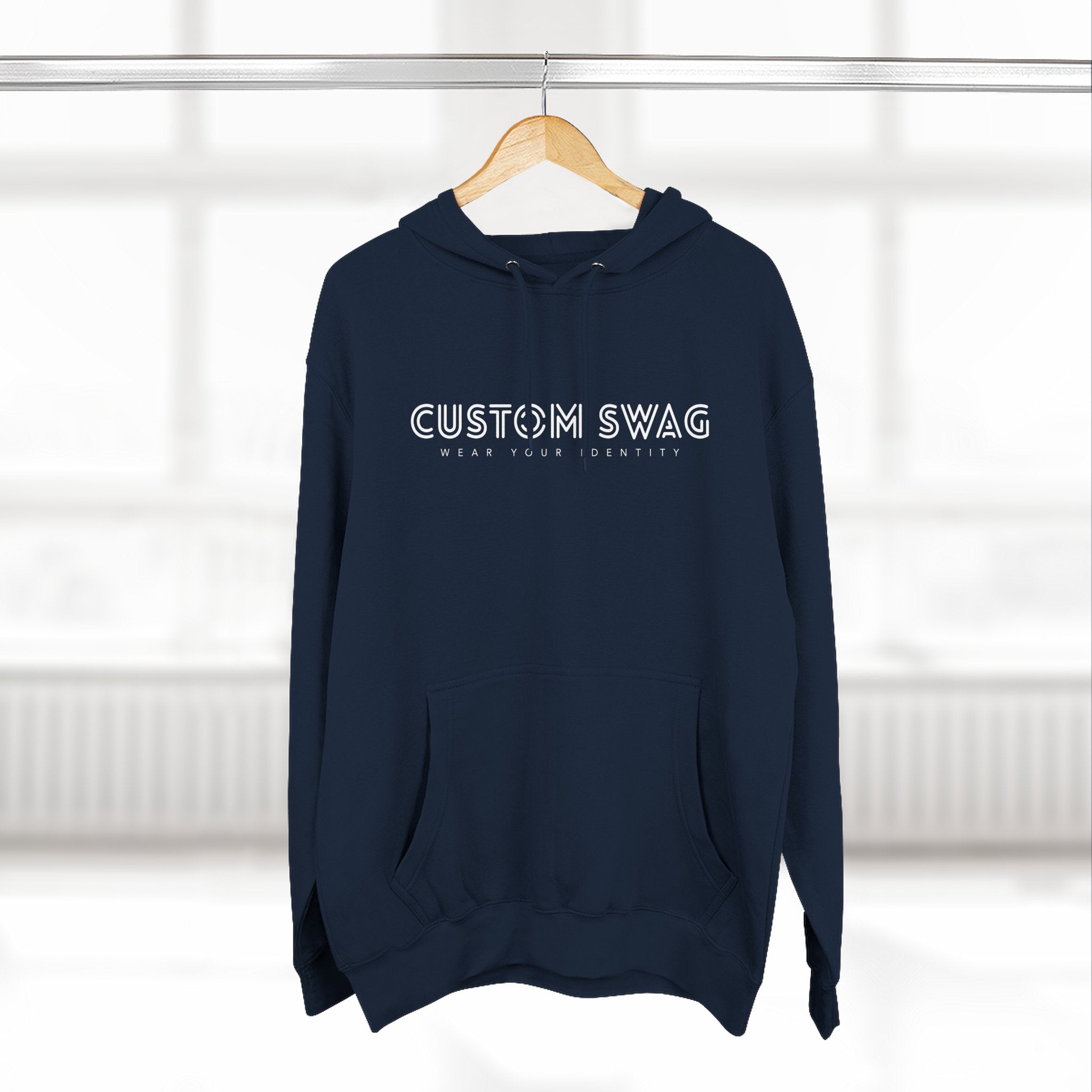 Three-Panel Fleece Hoodie — Cozy Layered Pullover