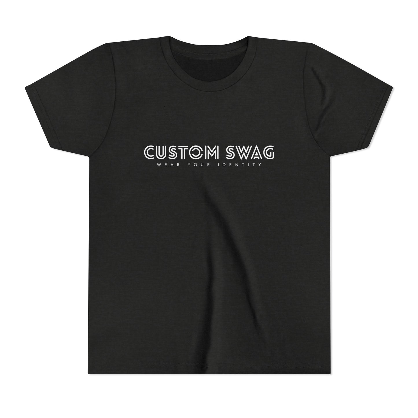 Youth Tee "Custom Swag" Minimalist Logo Kids T‑Shirt