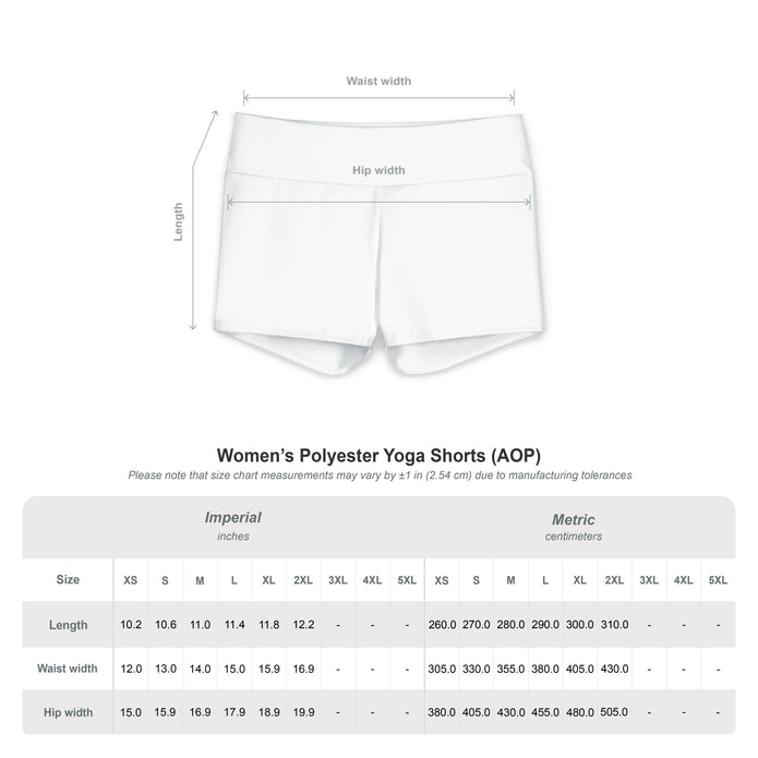 Custom Logo Yoga Shorts — Women's High-Waist Polyester Activewear