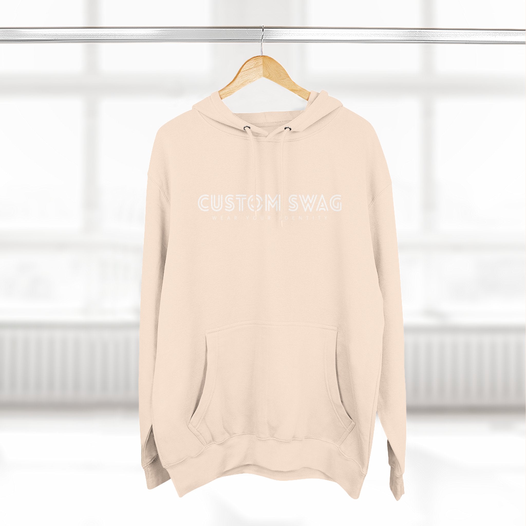 Three-Panel Fleece Hoodie — Cozy Layered Pullover