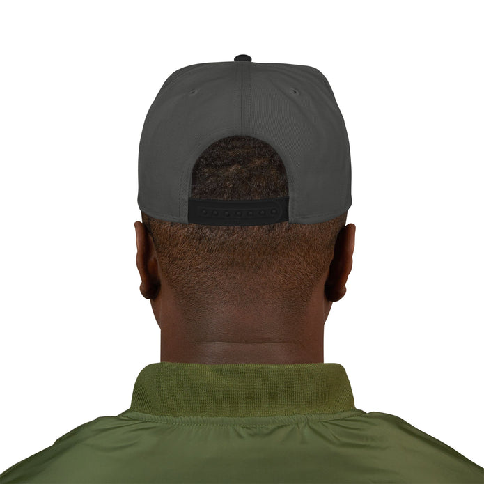 Embroidered 'Fresh Swag' Snapback Hat — Two-Tone Flat Brim Cap