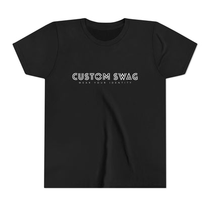 Youth Tee "Custom Swag" Minimalist Logo Kids T‑Shirt