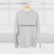Custom Swag Crewneck Sweatshirt — Minimal Retro Logo Pullover