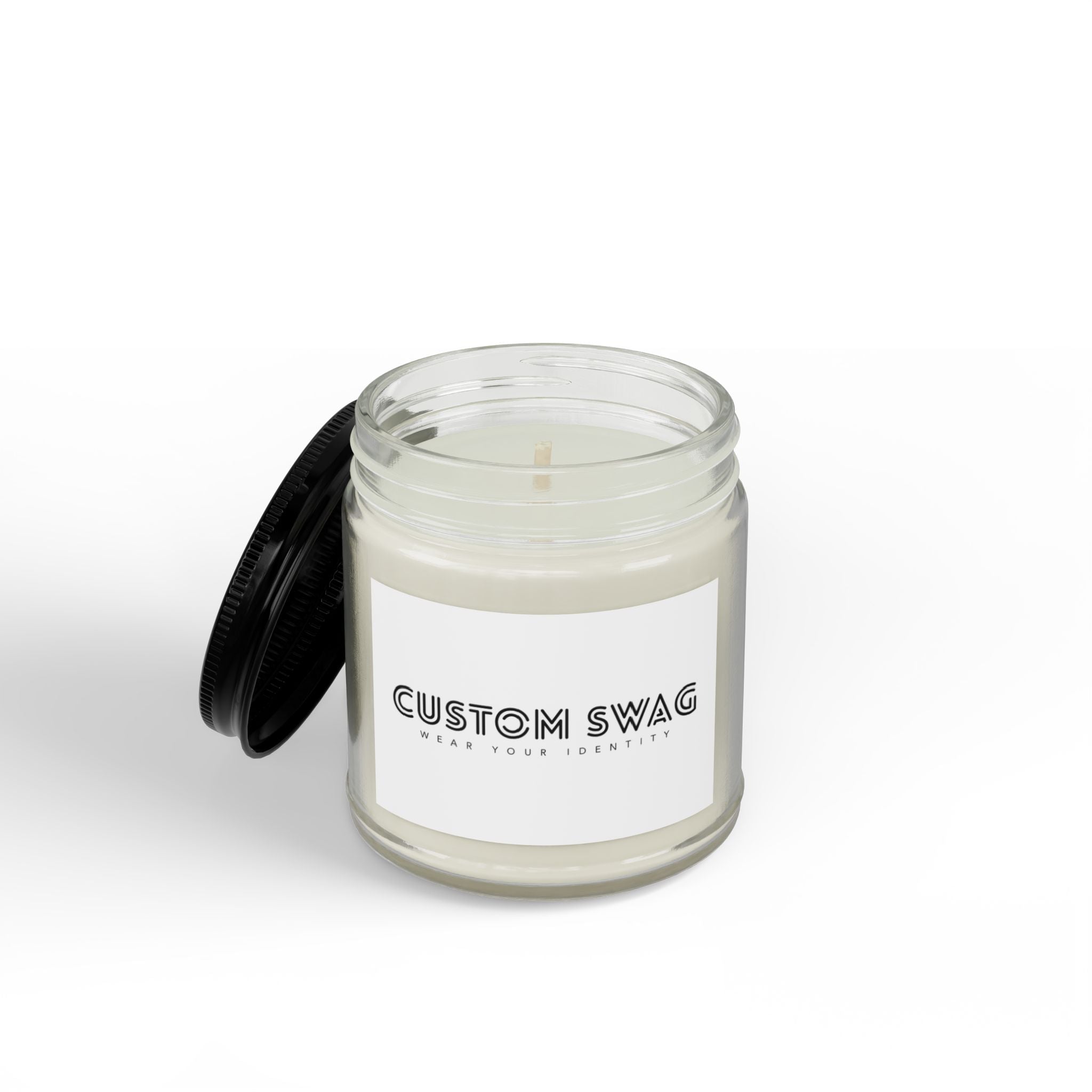 Scented Soy Candle – Amber Jar with Black Lid (4oz & 9oz)