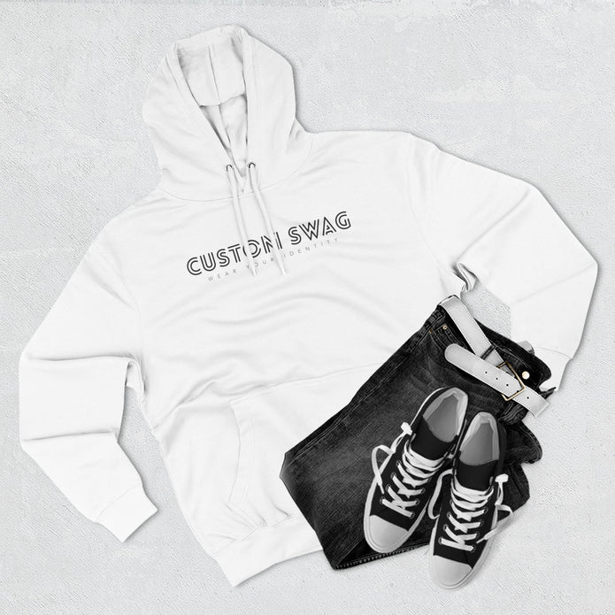 Minimal 'CUSTOM SWAG' Fleece Hoodie