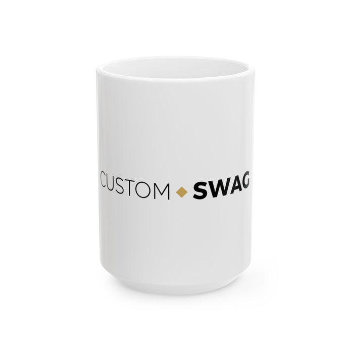 Custom Logo Ceramic Mug (11oz, 15oz) – Personalized Branding Coffee Cup