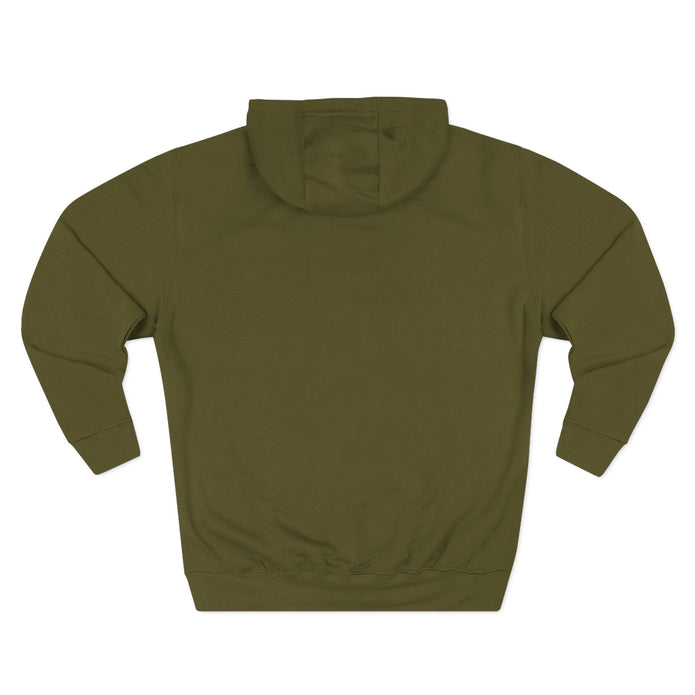 Three-Panel Fleece Hoodie — Cozy Layered Pullover