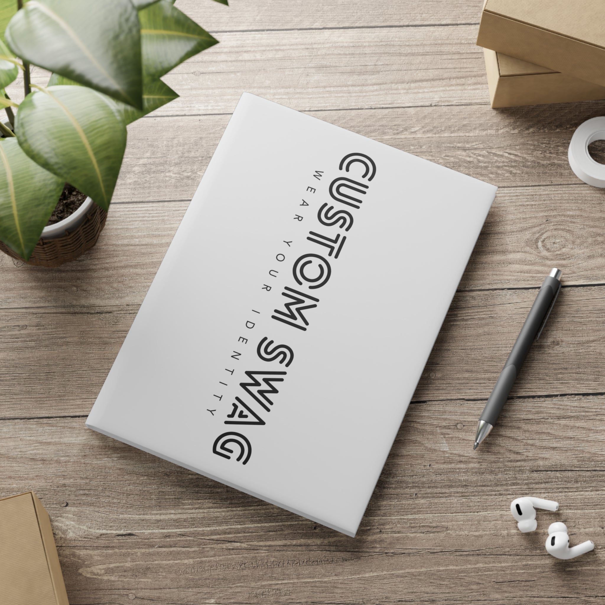 Custom Swag Hardcover Notebook — 