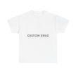 Minimal 'Custom Swag' White T-Shirt — Clean Logo Tee