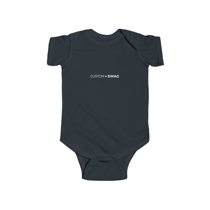 Infant Bodysuit — "Custom Swag" Minimal Gothic Baby Onesie