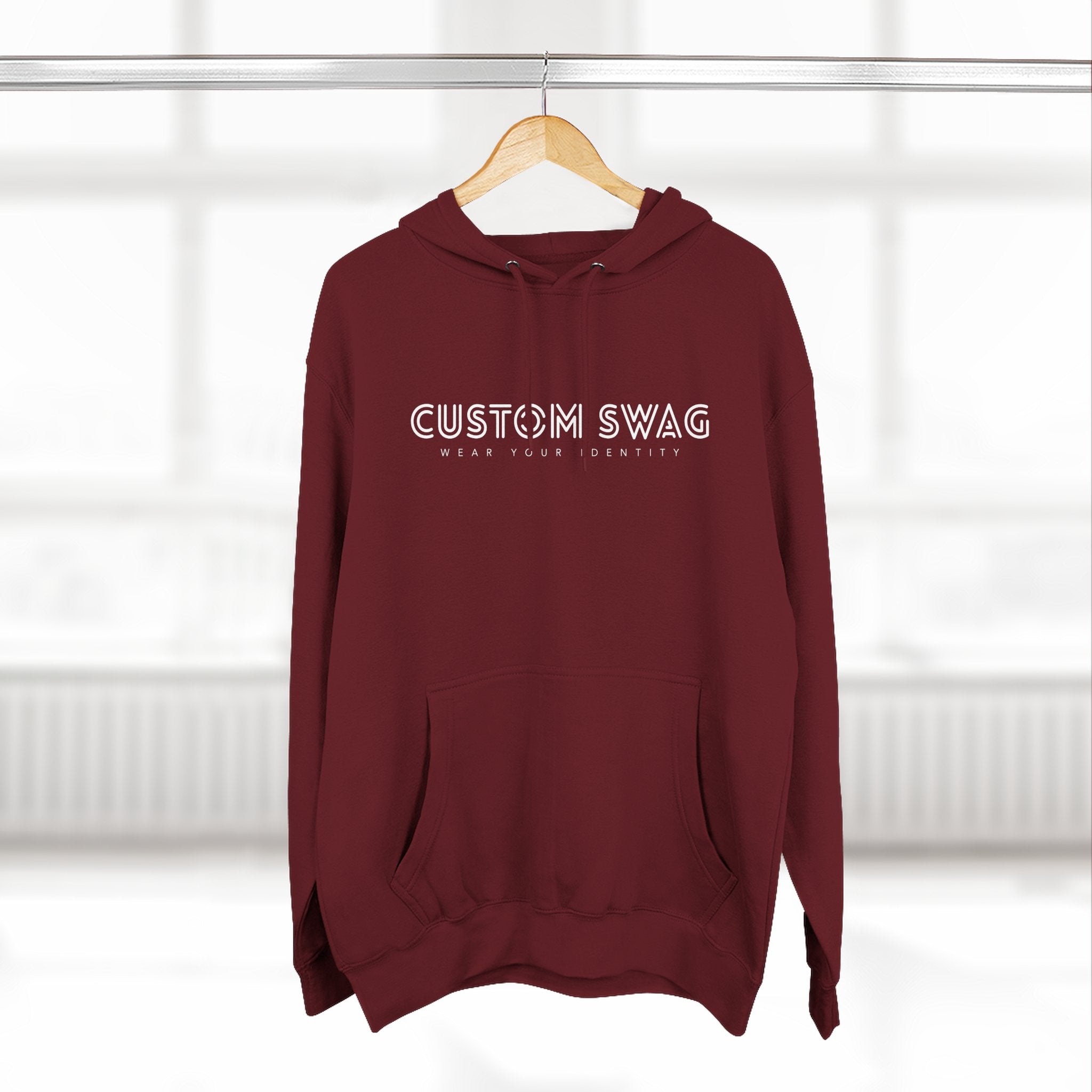 Three-Panel Fleece Hoodie — Cozy Layered Pullover