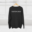 Custom Swag Crewneck Sweatshirt — Minimal Text Graphic Pullover