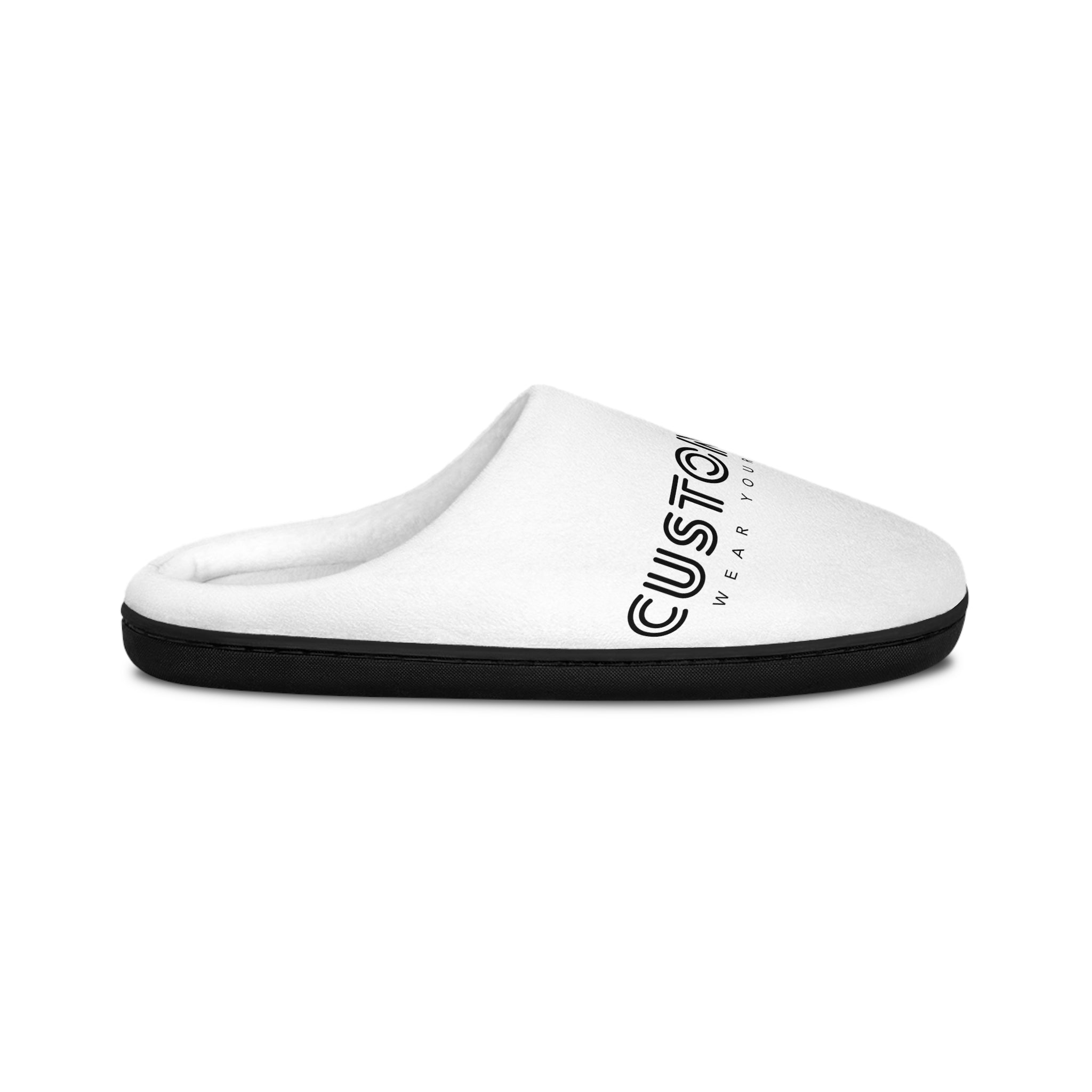 Custom Logo Men's Indoor Slippers – Personalized Cozy House Slippers