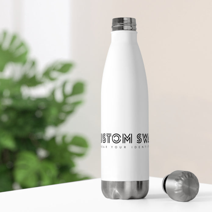 Insulated Bottle — Minimal Custom Swag Logo 20oz Stainless Water Bottle