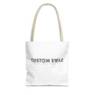 Custom Swag Tote Bag – Minimalist 'Custom Swag: Wear Your Identity' Canvas Tote