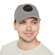 Leather Patch Dad Hat — Custom Swag Embroidered Round Patch