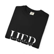 Embossed 'Hun' Minimalist Garment-Dyed T-Shirt