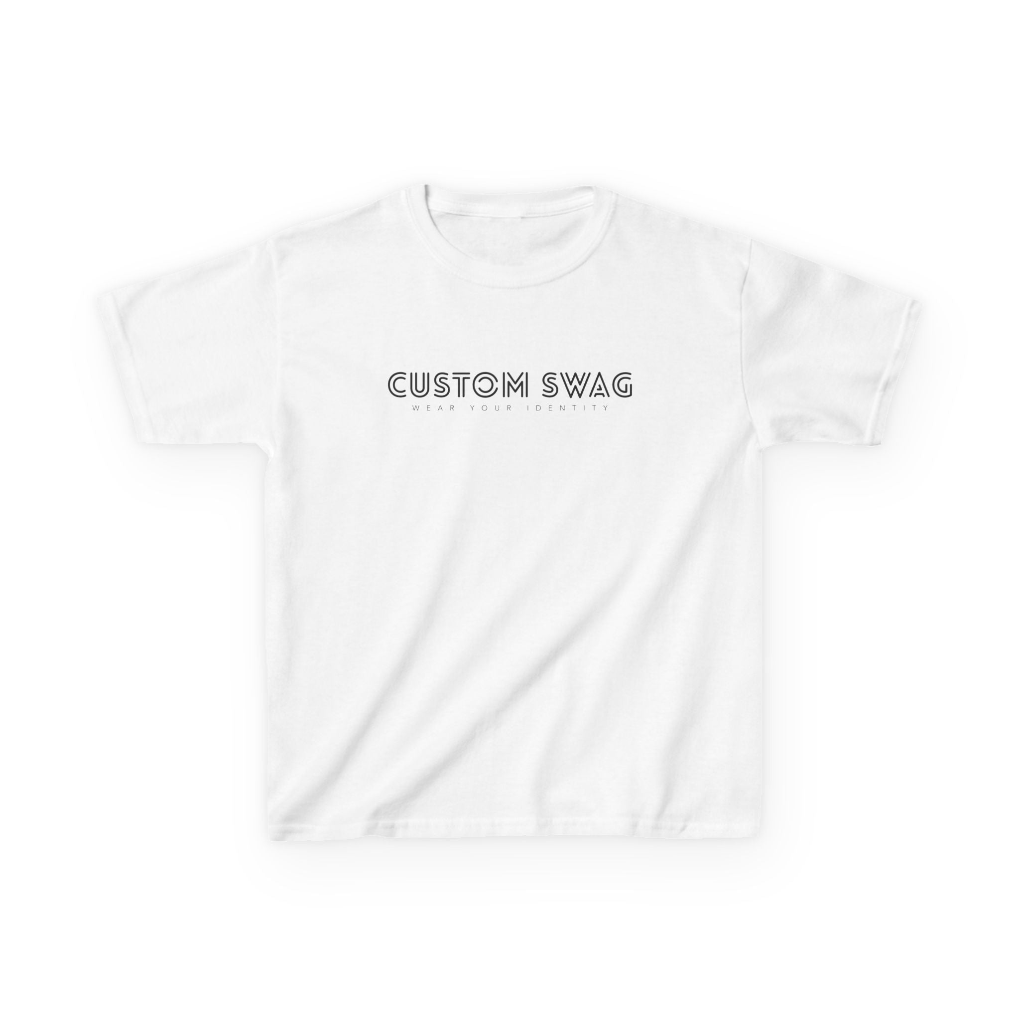 Kids Tee — 'Custom Swag' Minimalist Graphic Shirt