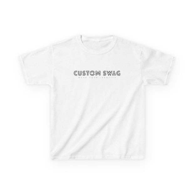 Kids Tee — 'Custom Swag' Minimalist Graphic Shirt