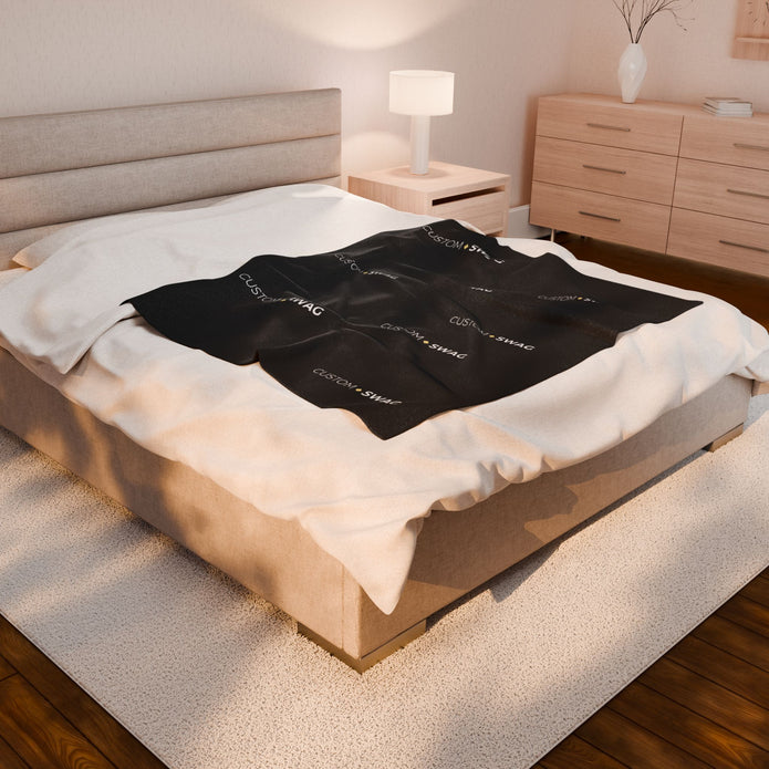 Velveteen Plush Blanket — Soft Luxe Throw for Cozy Home, Bed & Travel