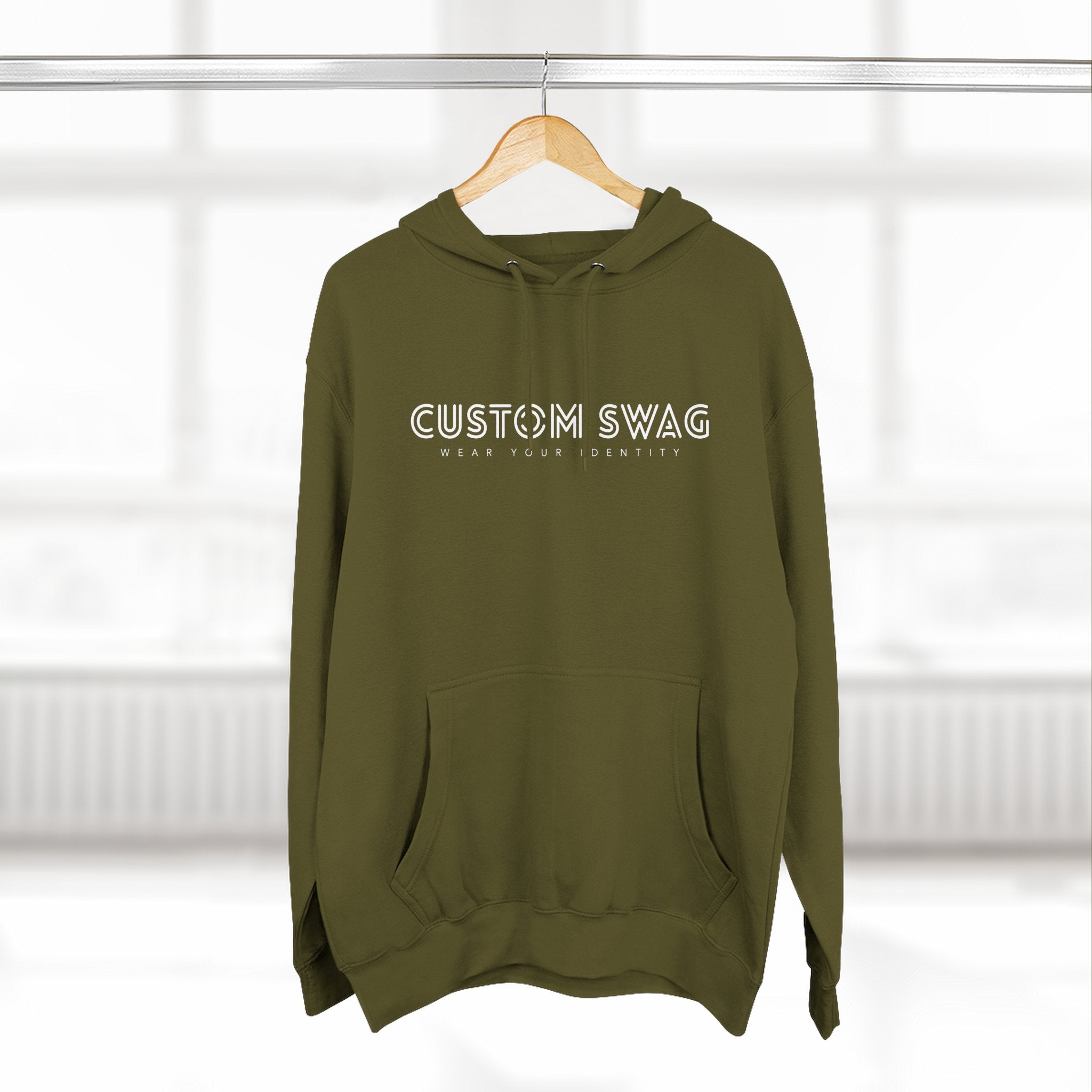 Three-Panel Fleece Hoodie — Cozy Layered Pullover