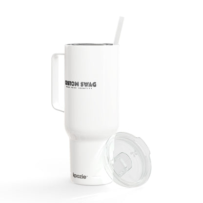 40oz Engraved Insulated Tumbler with Lid — Custom Name Travel Mug