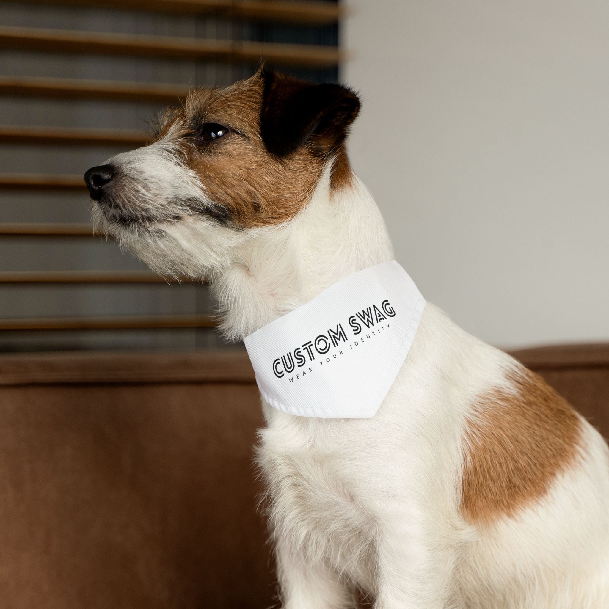Custom Swag Pet Bandana Collar — Personalized 'Custom Swag: Wear Your Identity' Dog & Cat Bandana