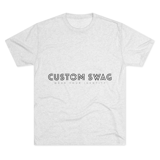 Crew Tee — Minimal "Custom Swag" Logo T‑Shirt