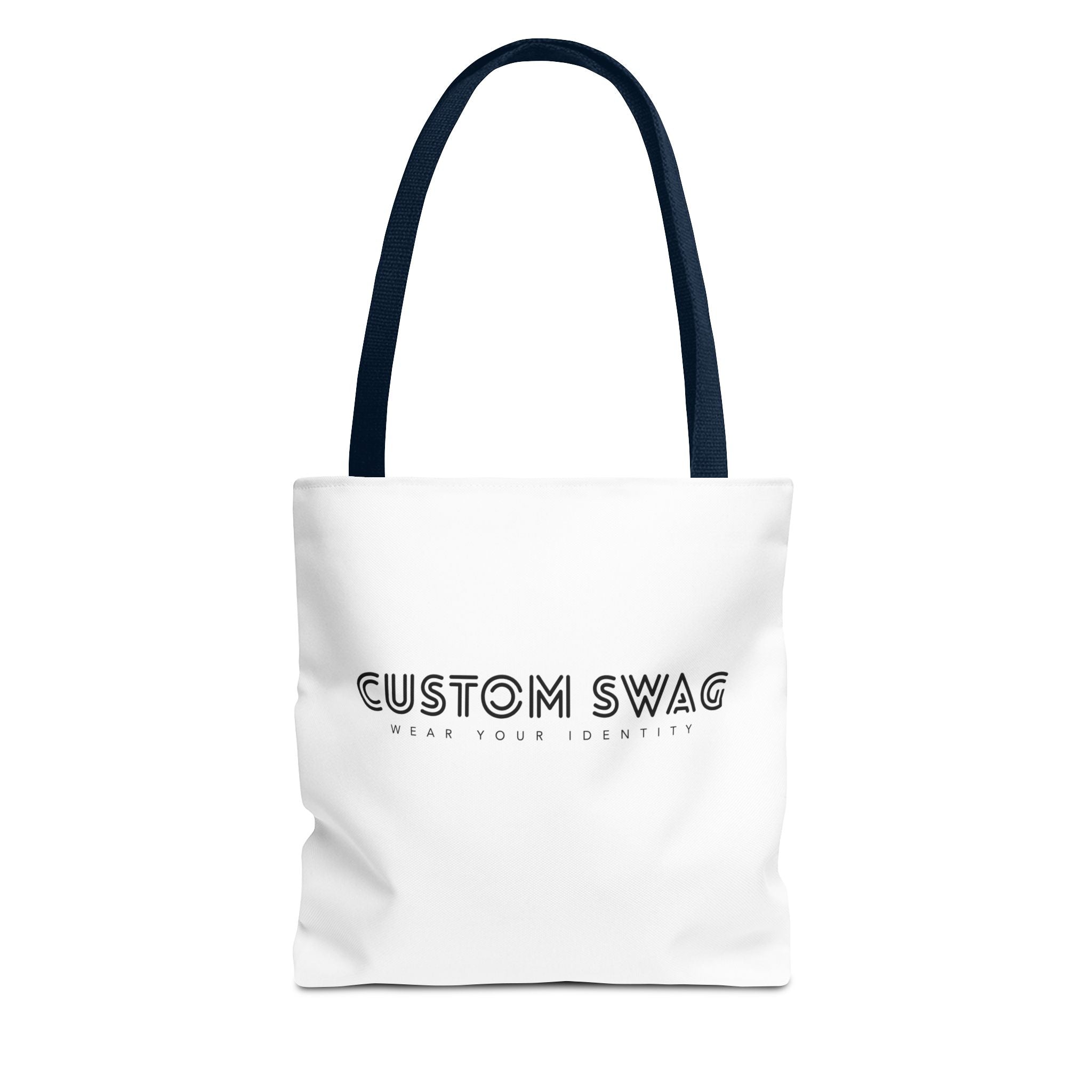 Custom Swag Tote Bag – Minimalist 'Custom Swag: Wear Your Identity' Canvas Tote