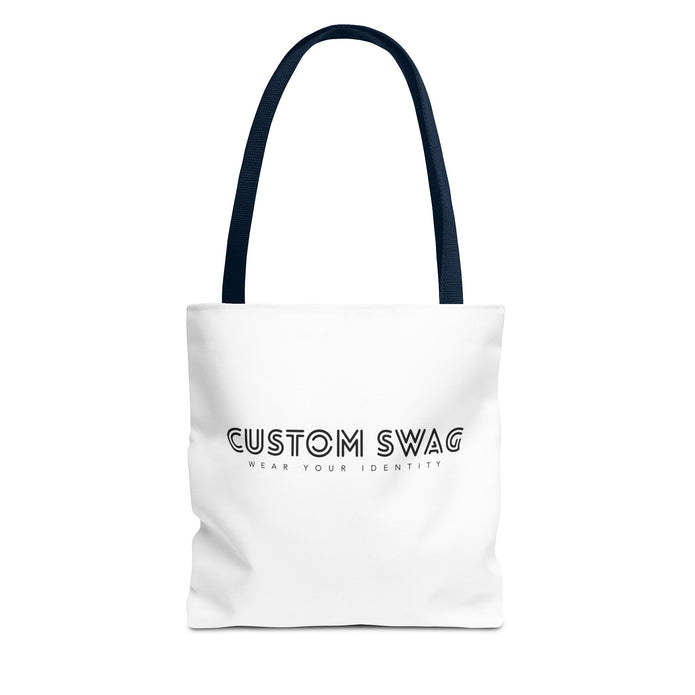 Custom Swag Tote Bag – Minimalist 'Custom Swag: Wear Your Identity' Canvas Tote