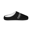 Custom Text Men's Indoor Slippers — Personalized Cozy House Shoes